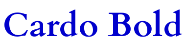 Cardo Bold шрифт